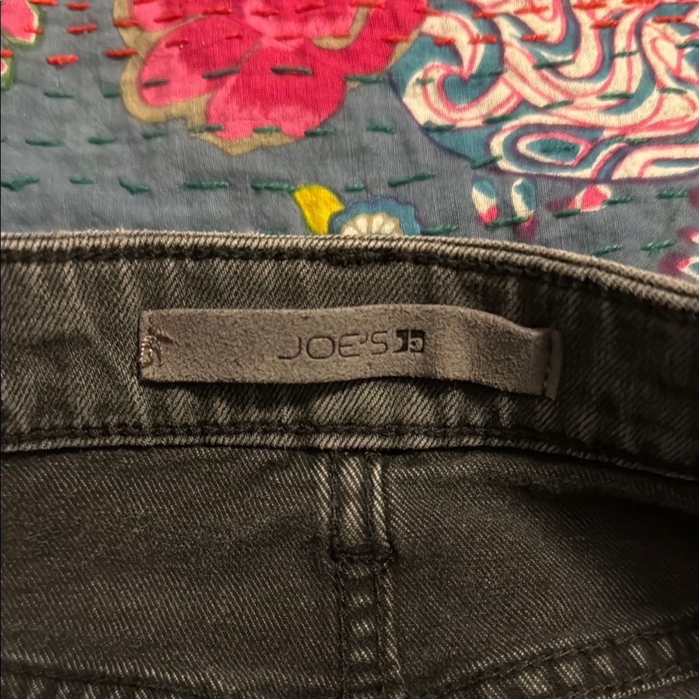 Joe’s Jeans Distressed Black Denim Skirt - Picture 2 of 5